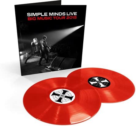 Simple Minds – Big Music Tour 2015 - 2 x RED COLOURED VINYL LP SET (used)