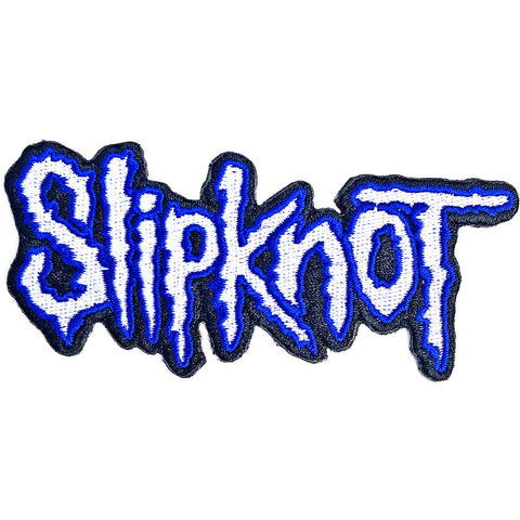 SLIPKNOT PATCH: CUT-OUT LOGO BLUE BORDER SKPAT09