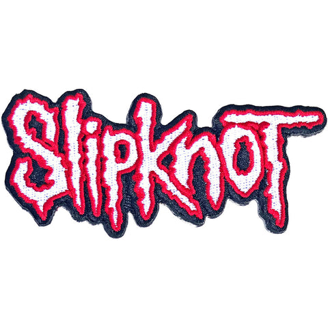 SLIPKNOT PATCH: CUT-OUT LOGO RED BORDER SKPAT10