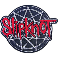 SLIPKNOT PATCH: RED LOGO OVER NONOGRAM SKPAT11