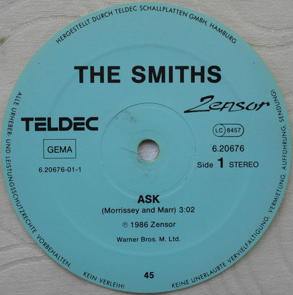 The Smiths Ask CLEAR COLOURED VINYL 12"