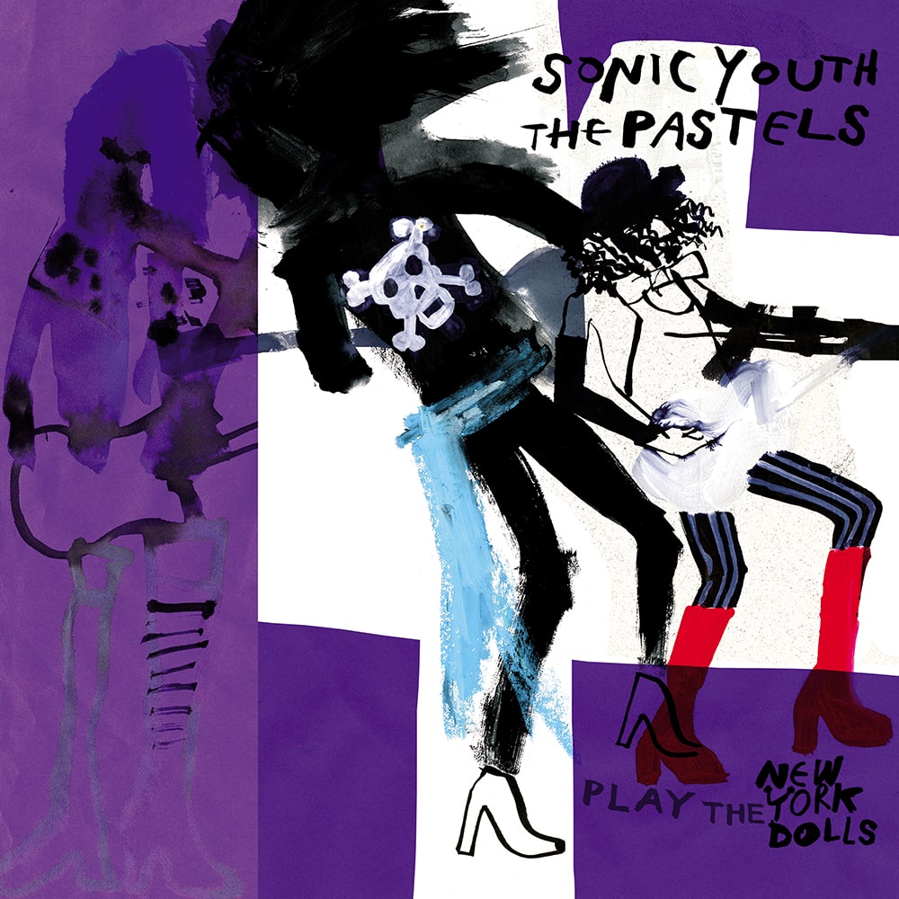 Sonic Youth & The Pastels Play The New York Dolls PURPLE VINYL SPLIT 7"