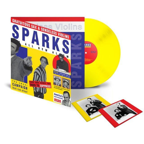 Sparks Gratuitous Sax & Senseless Violins YELLOW VINYL LP & 2 x CD SET (WARNER)