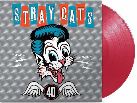Stray Cats 40 RED VINYL LP (WARNER)