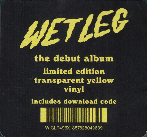Wet Leg – Wet Leg - TRANSPARENT YELLOW COLOURED VINYL LP