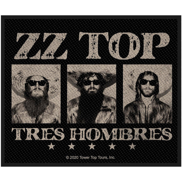 ZZ TOP STANDARD PATCH: TRES HOMBRES SP3143